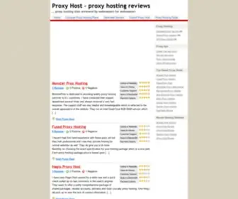 Proxyhost.org(Proxy hosting) Screenshot