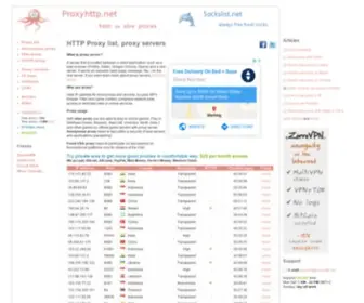 Proxyhttp.net(Buy proxy list) Screenshot