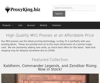 Proxyking.biz(MtG Proxies Home) Screenshot