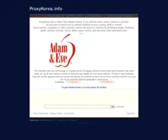 Proxykorea.info(Unblock website) Screenshot