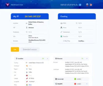 Proxyleak.com(Узнать свой IP адрес) Screenshot