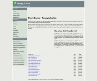 Proxyliste.com(Proxy Liste) Screenshot