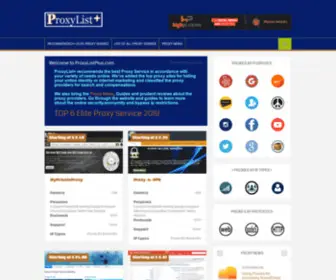 Proxyliste.net(The Best Elite Proxy ServiceProxy List Plus) Screenshot