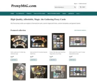 Proxymtg.com(Commander Kingdom Storefront) Screenshot