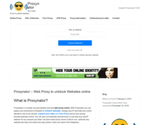 Proxynator.com(De beste bron van informatie over proxynator) Screenshot