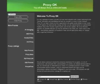 Proxyok.com(Sell Domains) Screenshot