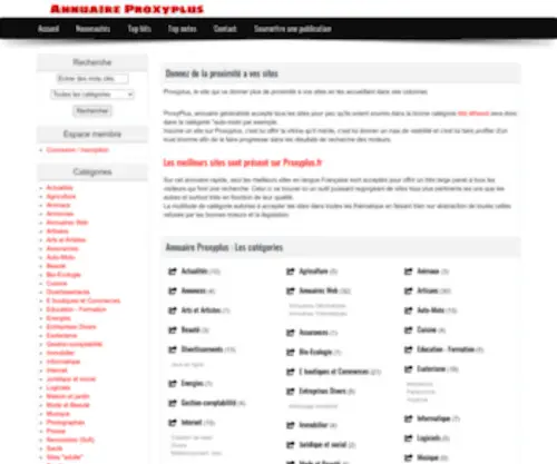 Proxyplus.fr(Annuaire Proxyplus) Screenshot