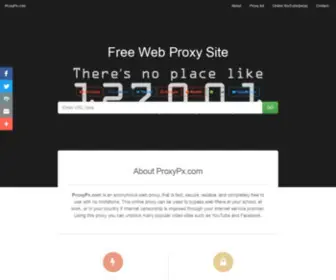 Proxypx.com(Web proxy) Screenshot