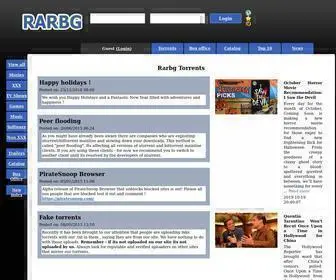 Proxyrarbg.org(RARBG Rarbg Index page) Screenshot