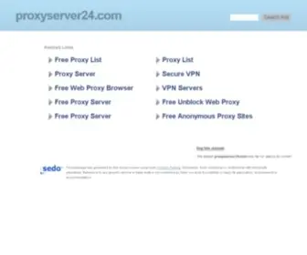 Proxyserver24.com Screenshot