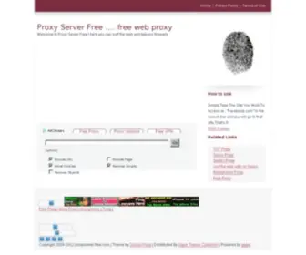 Proxyserverfree.com(Wordpress description) Screenshot