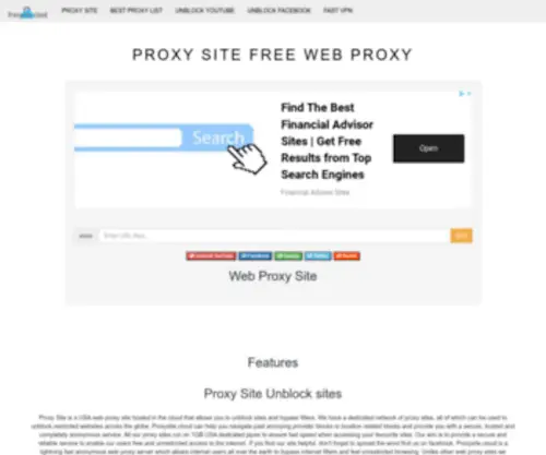 Proxysite.cloud Screenshot