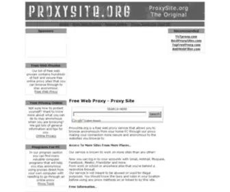 Proxysite.org(PROXY SITE) Screenshot