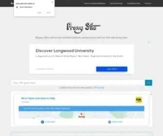 Proxysite.site(Free Web Proxy Site to Unblock Blocked Sites) Screenshot