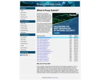 Proxysubmit.com(Proxy Submit) Screenshot