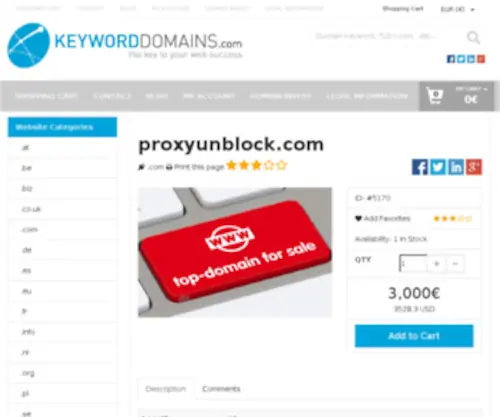 Proxyunblock.com Screenshot