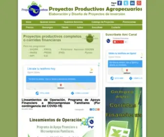 Proyagro.mx(Diseño y elaboración de Proyectos Productivos) Screenshot