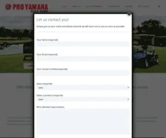 Proyamaha.co.za(PRO YAMAHA GOLF CARS) Screenshot