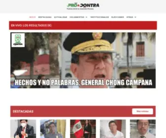 Proycontra.com.pe(Diario Pro & Contra) Screenshot