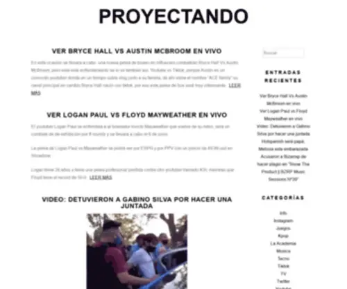 Proyectando.com.ar(Proyectando) Screenshot