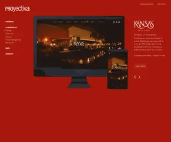 Proyectiva.com(Diseño web en Argentina) Screenshot