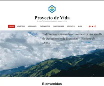 Proyectodevida.com.co(Todo acontecimiento doloroso encierra una semilla de crecimiento y de liberación) Screenshot