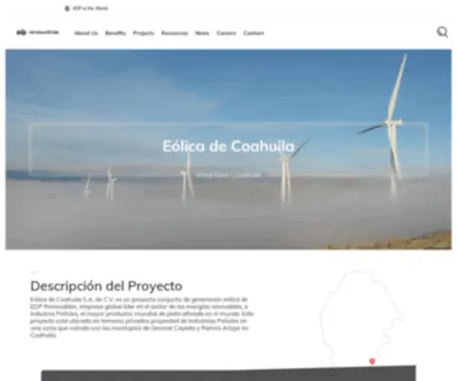 Proyectoeolicadecoahuila.com(Eólica) Screenshot