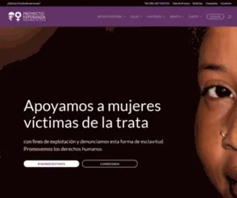 Proyectoesperanza.org(Apoyo Integral a Víctimas de la Trata) Screenshot