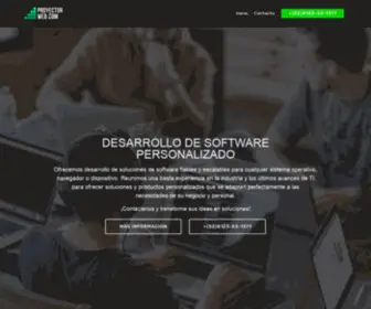 Proyectorweb.com(Programador-diseñador grafico y Publicidad en Internet en Monterrey, N.L) Screenshot