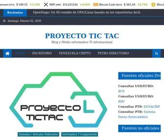 Proyectotictac.org.ve(Proyecto Tic Tac) Screenshot