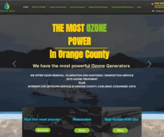 Prozoneclean.com(#1 Odor Removal and Disinfection Service with Ozone in Orange County) Screenshot