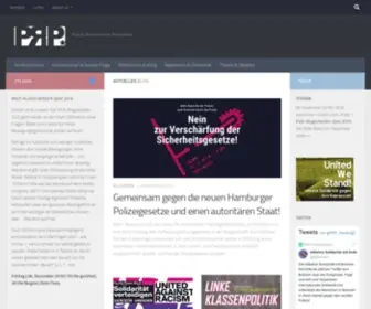 PRP-Hamburg.org(Kommunistische Gruppe aus Hamburg) Screenshot