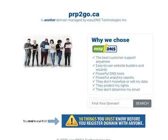 PRP2GO.ca(EasyDNS Parked Page for) Screenshot