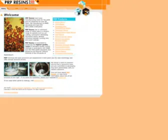 PRpresins.com(Resin products) Screenshot