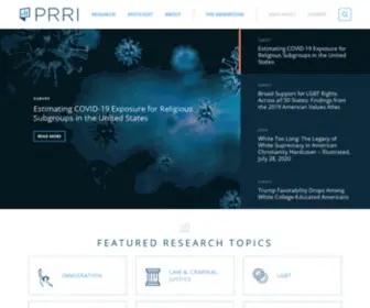 Prri.org(PRRI (Public Religion Research Institute)) Screenshot