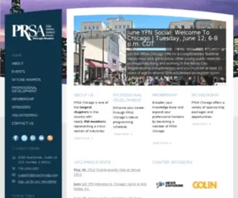 Prsachicago.com(Chicago Public Relations Society of America) Screenshot