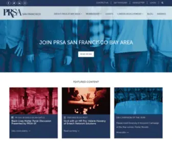 Prsasf.org(PRSA San Francisco Bay Area) Screenshot