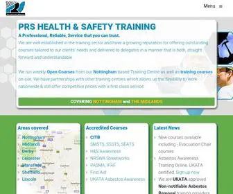 PRshealthandsafety.co.uk(Health & Safety Training) Screenshot