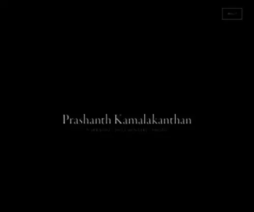 PRSHNTH.com(Prashanth Kamalakanthan) Screenshot