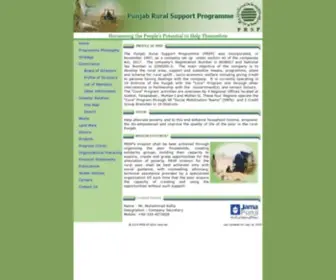 PRSP.org.pk(PRSP-Punjab Rural Support Programme) Screenshot