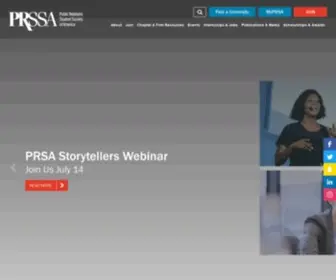 PRssa.org(Home) Screenshot