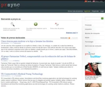 PRSYNC.es(Notas de prensa) Screenshot