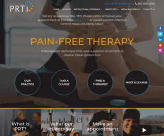 PRT-I.com(Positional Release Therapy Institute) Screenshot