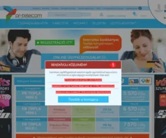 Prtelecom.hu(Csomagajánlatok) Screenshot