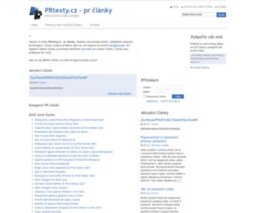 Prtexty.cz(články) Screenshot
