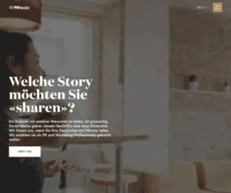 Prtools.ch(Schweizer Agentur für Content & Online Marketing sowie PR in Luzern) Screenshot