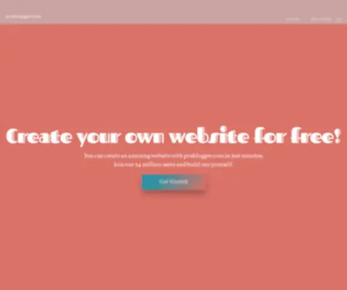 Prublogger.com(Free website builder) Screenshot