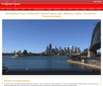 Pru.com.au(Development Finance) Screenshot