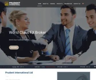 Prudent-FX.com(World Class FX Broker) Screenshot