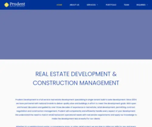 Prudentdevelopment.com(Prudent Development) Screenshot